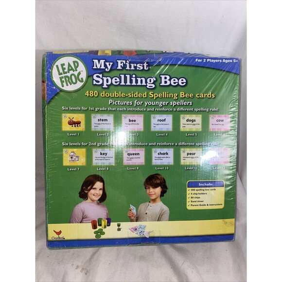 NEW Leap Frog My First Spelling Bee game learn Card Phonics Words Read - Picture 4 of 7